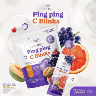 🍹Ping Ping C Blinks ปิ๊ง ปิ้ง ซี บลิ้งค์ Foundercollyผลิตภัณฑ์เสริมอาหาร ตราฟาวเดอร์คอลลี่ Founderskin1ห่อบรรจุ30ซอง