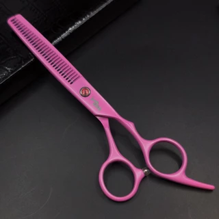 ถูก/แท้ Jaguar 1คู่ กรรไกรตัดผมจากัวร์ ขนาด 6 นิ้ว (สีชมพู)
