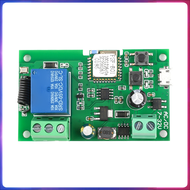 Aideepen Sonoff Ewelink โมดูลสวิตซ์ไร้สาย โมดูลสวิตซ์ รีเลย์ wireless wifi DC 5V และ AC DC 7-32V บ้านสมาร์ท ล็อคประตู