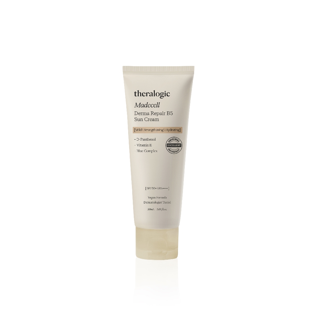 THERALOGIC MADECELL DERMA REPAIR B5 SUN CREAM กันแดดโทนอัพวีแกน