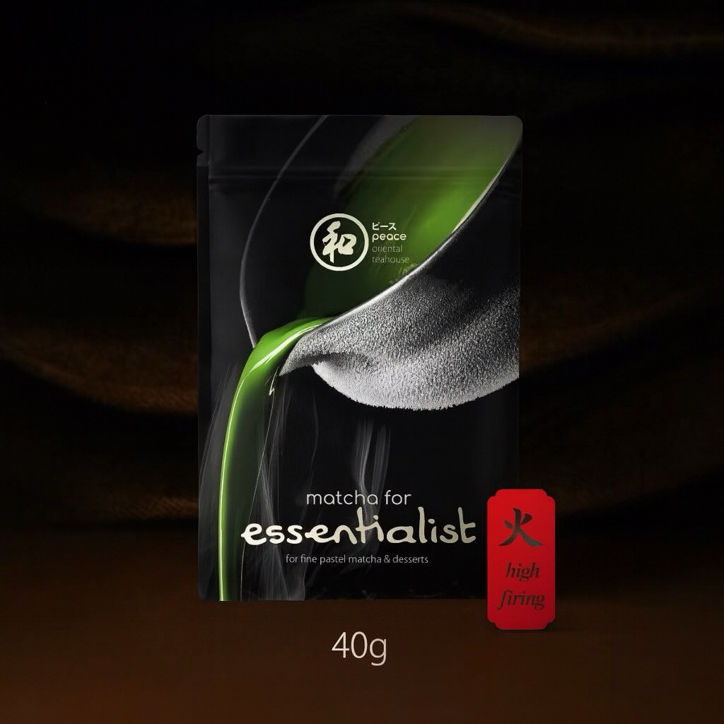 (พร้อมส่ง) Peace Essentialist Highfiring 40g. peace oriental teahouse ผงชาเขียวมัทฉะ 100% by award-w