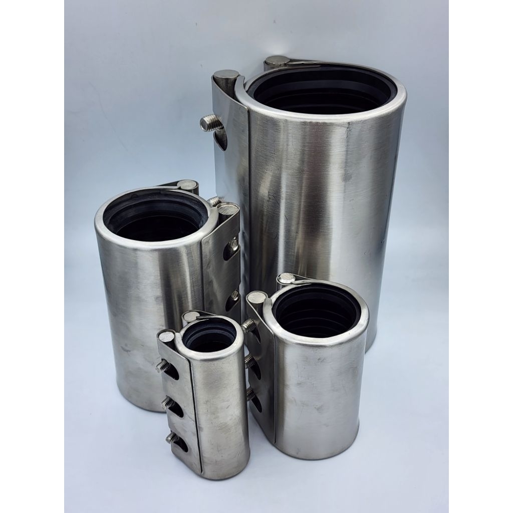 Repair Clamp Stainless "สำหรับต่อท่อ" รีแพร์ แคล้มป์ ซ่อมท่อรั่ว-แตก อุปกรณ์ซ่อมท่อ ออกใบกำกับภาษีได้