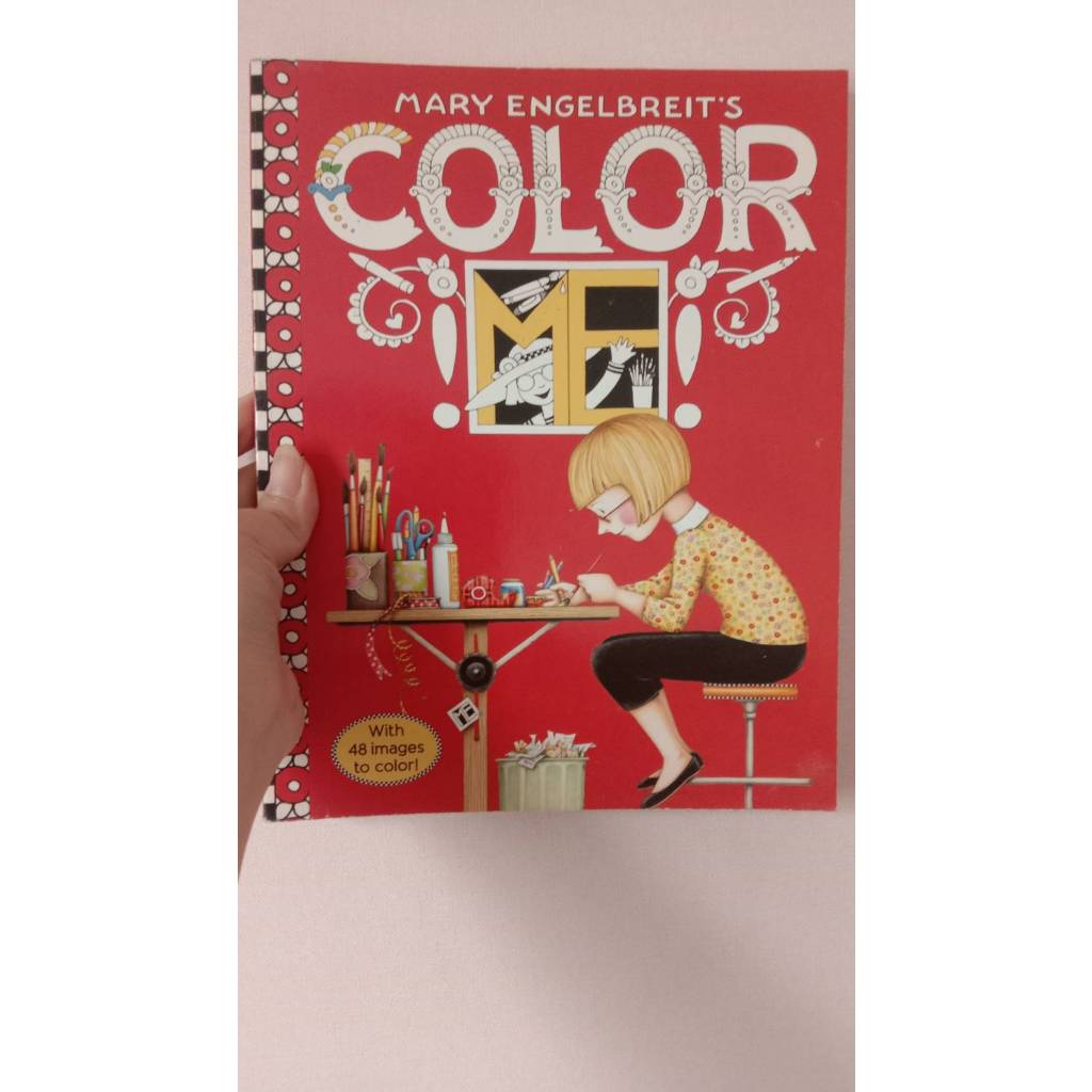 Mary Engelbreit's Color ME Coloring Book: Coloring Book for Adults and Kids to Share : หนังสือระบายส