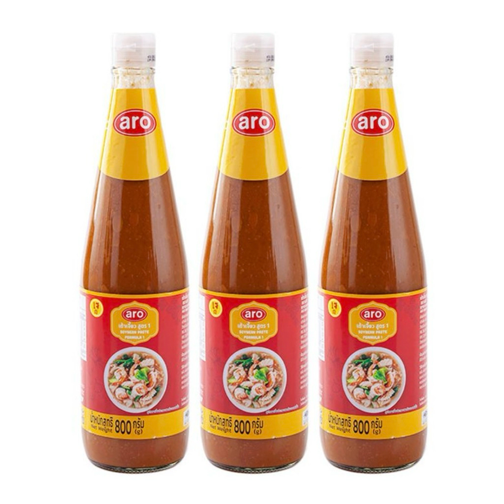 🚗delivery เอโร่ เต้าเจี้ยว สูตร1 / 800กรัม*3ขวด