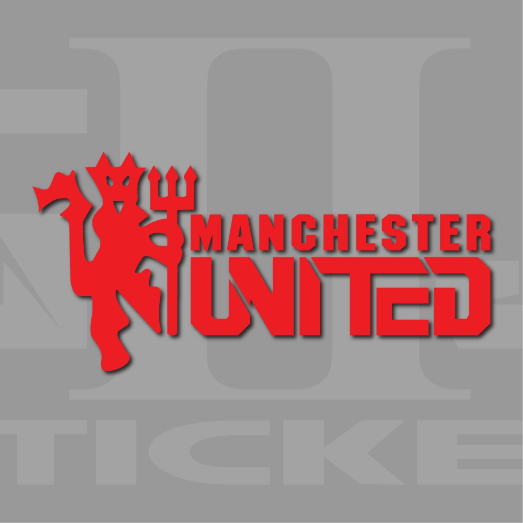 สติ๊กเกอร์แมนยู สติ๊กเกอร์สะท้อนแสง MANCHESTER UNITED ทนแดด ทนฝน ทนน้ำ (งานไดคัท)
