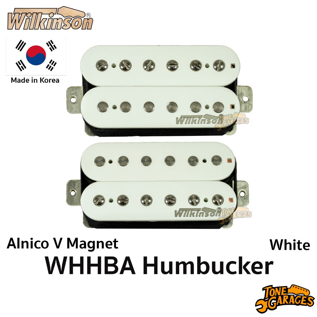 Wilkinson WHHBA Alnico V Humbucker ปิ๊กอัพกีต้าร์ High Output สีขาว White Made in Korea