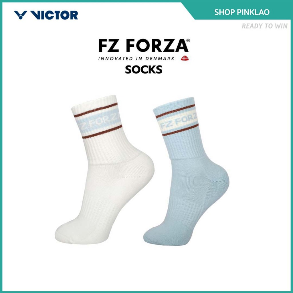 FZ FORZA ถุงเท้ากีฬาแบดมินตัน ถุงเท้ากีฬาพิคเคิลบอล รุ่น FZ_SK110PCB Size M / FZ_SK111PCB Size L สวมใส่สบาย ระบายอากาศ