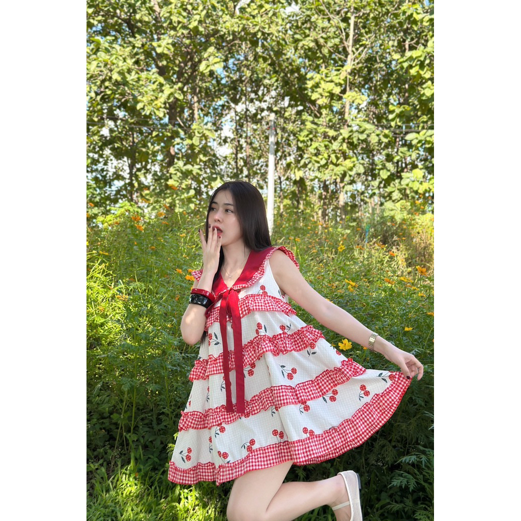 PM145 YALINDA Minidress. ยาว 30นิ้ว