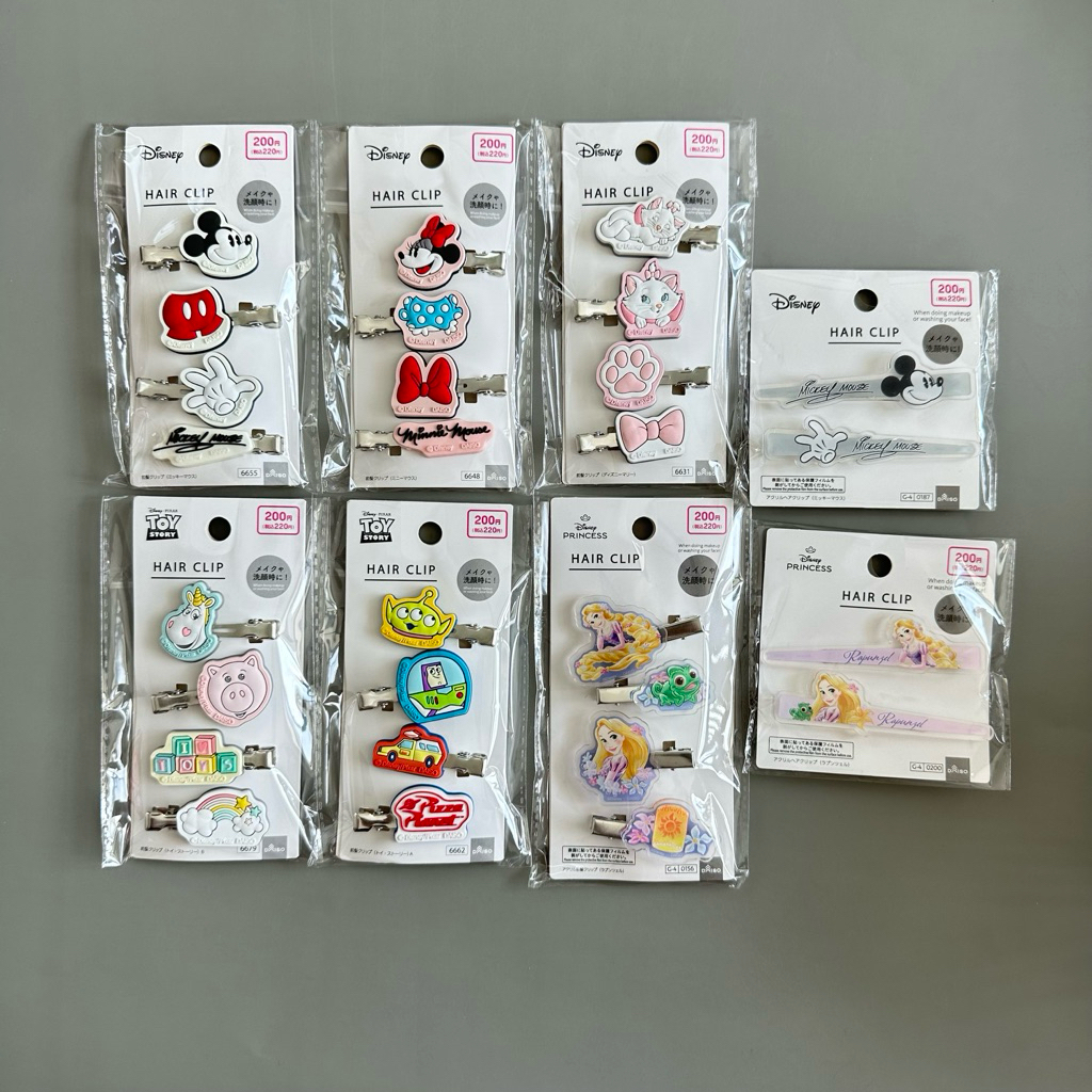 [พร้อมส่งในไทย] Disney Hair Clip กิ๊บติดผม ดิสนี่ย์ แบบใหม่ ลิขสิทธิ์แท้ 100% จากญี่ปุ่น