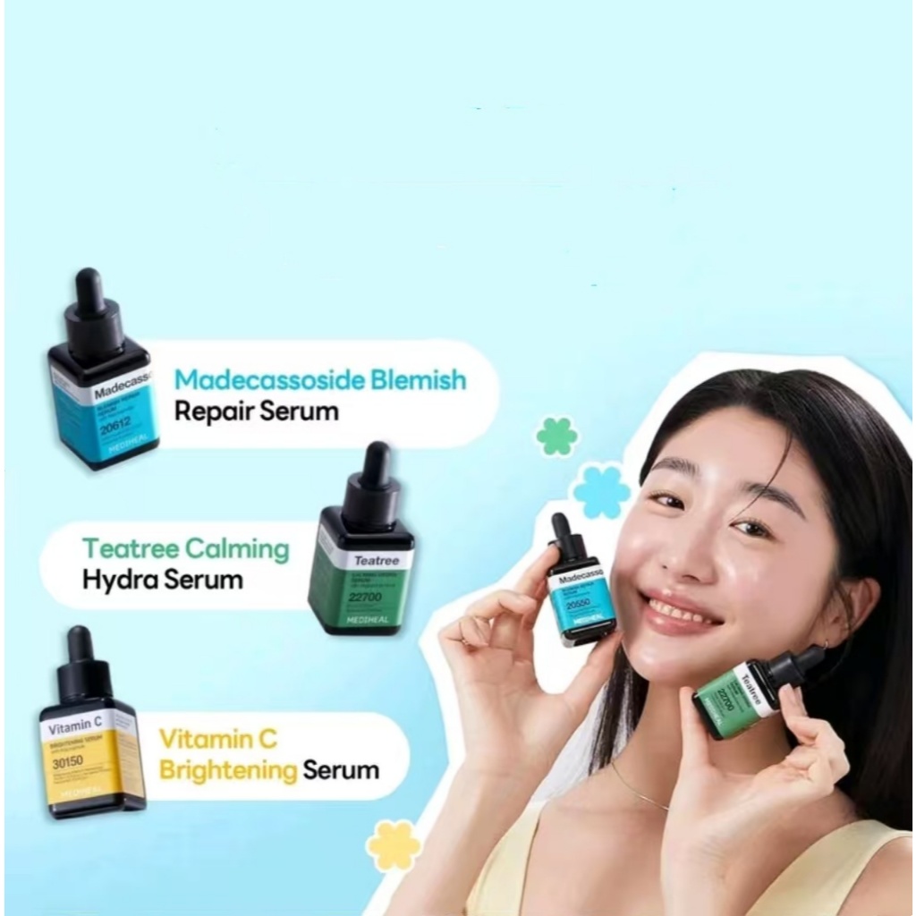 Mediheal Serum เมดิฮีล เซรั่มบำรุงผิวหน้า 40ml (Vitamin C/Madecassoside/Teatree)