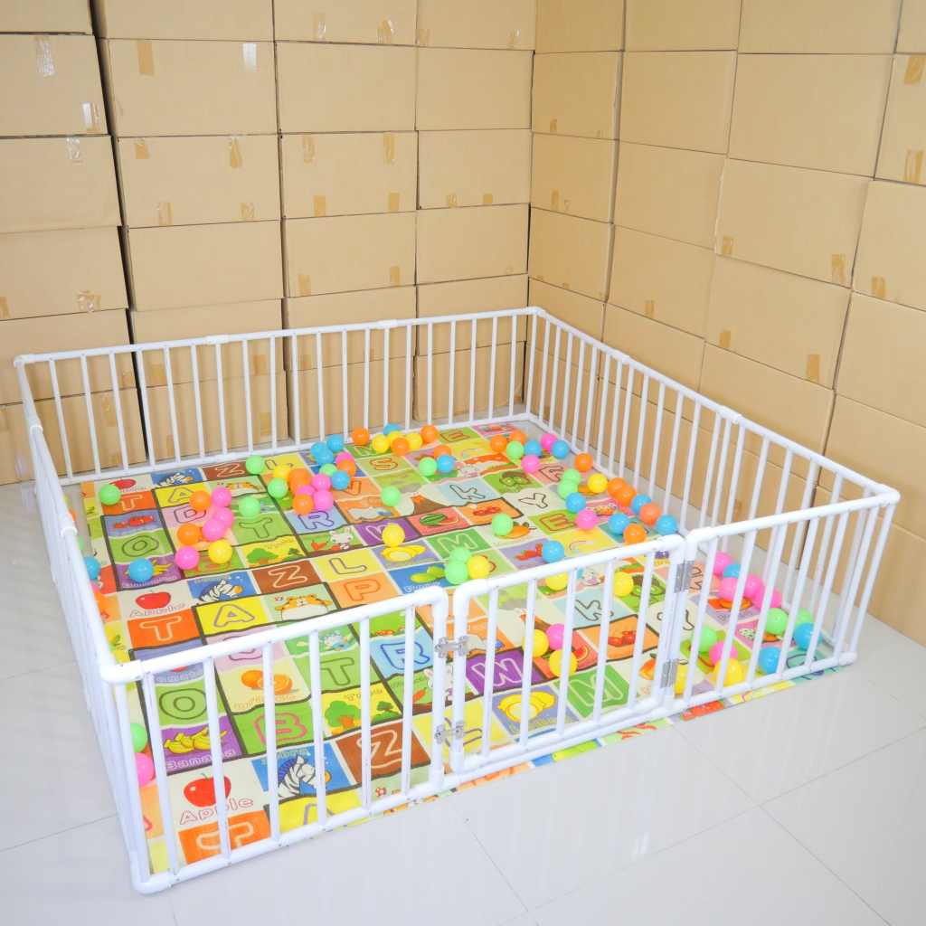 👻Halloween Super Sale!🎃คอกกั้นเด็กท่อ PVC ขนาด5*5/6ฟุต