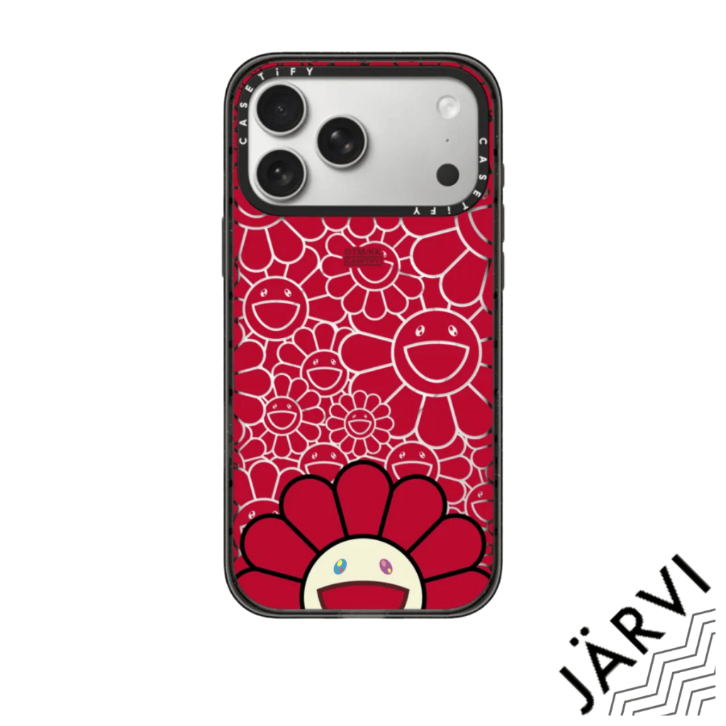 [ส่งด่วน/พร้อมส่ง][ใส่ชื่อ] CASETiFY | SMILE (RED) PHONE CASE [MURAKAMI] #For iPhone Samsung #แท้