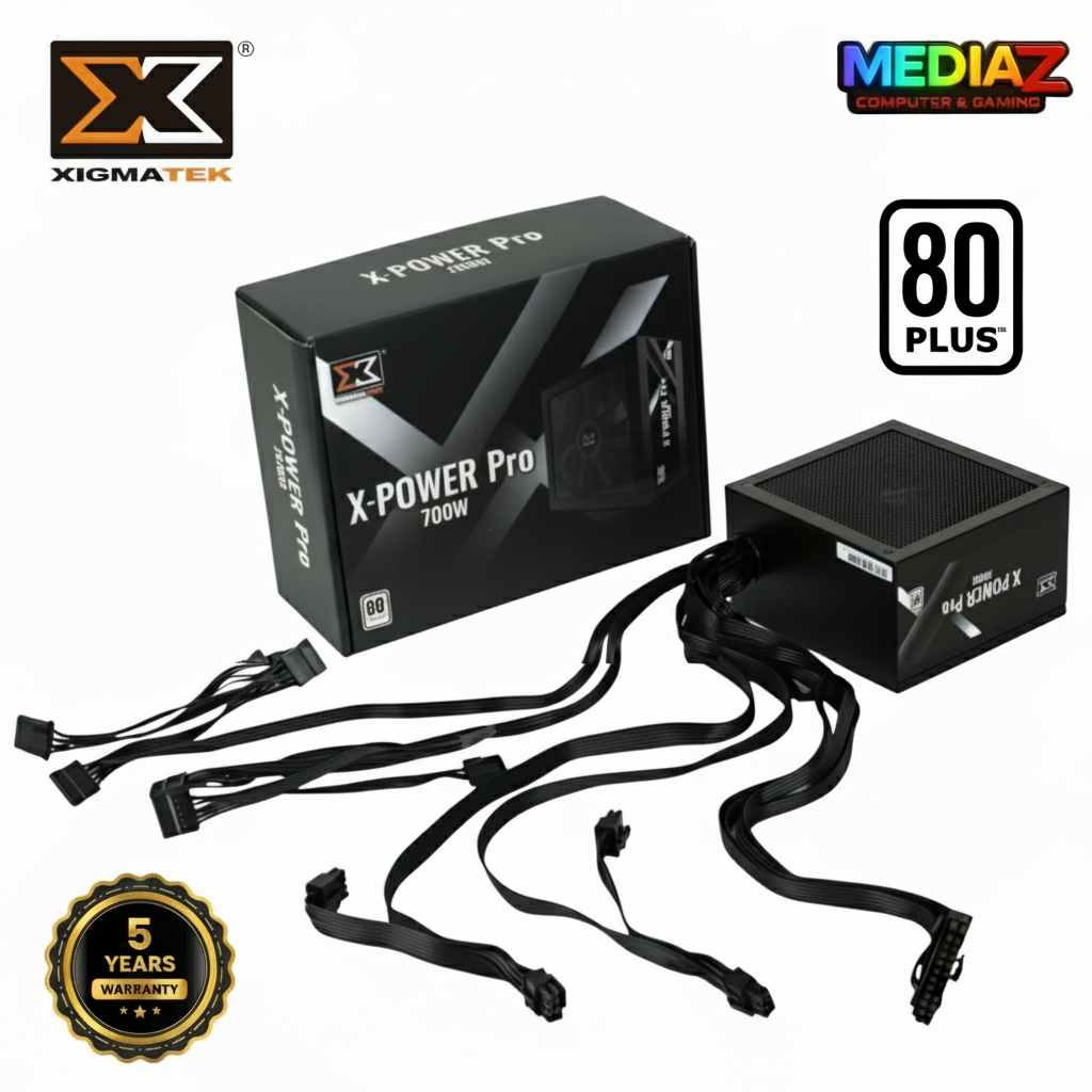 ส่งทันที+โค้ดลด PSU 700W 80Plus Xigmatek X-Power ATX Power Supply ใหม่ ประกัน5ปี Media Z Computer