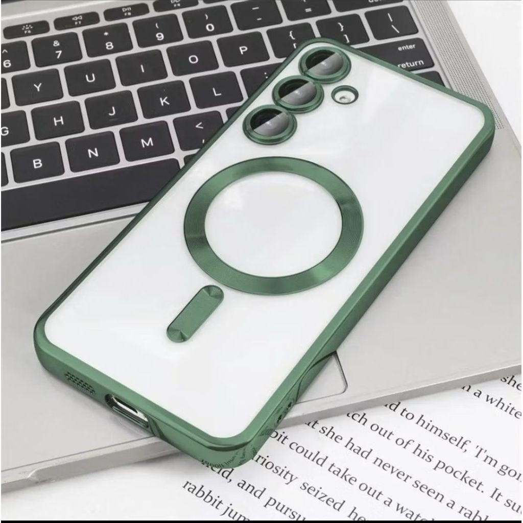 เคส A55/A35  สีเขียว