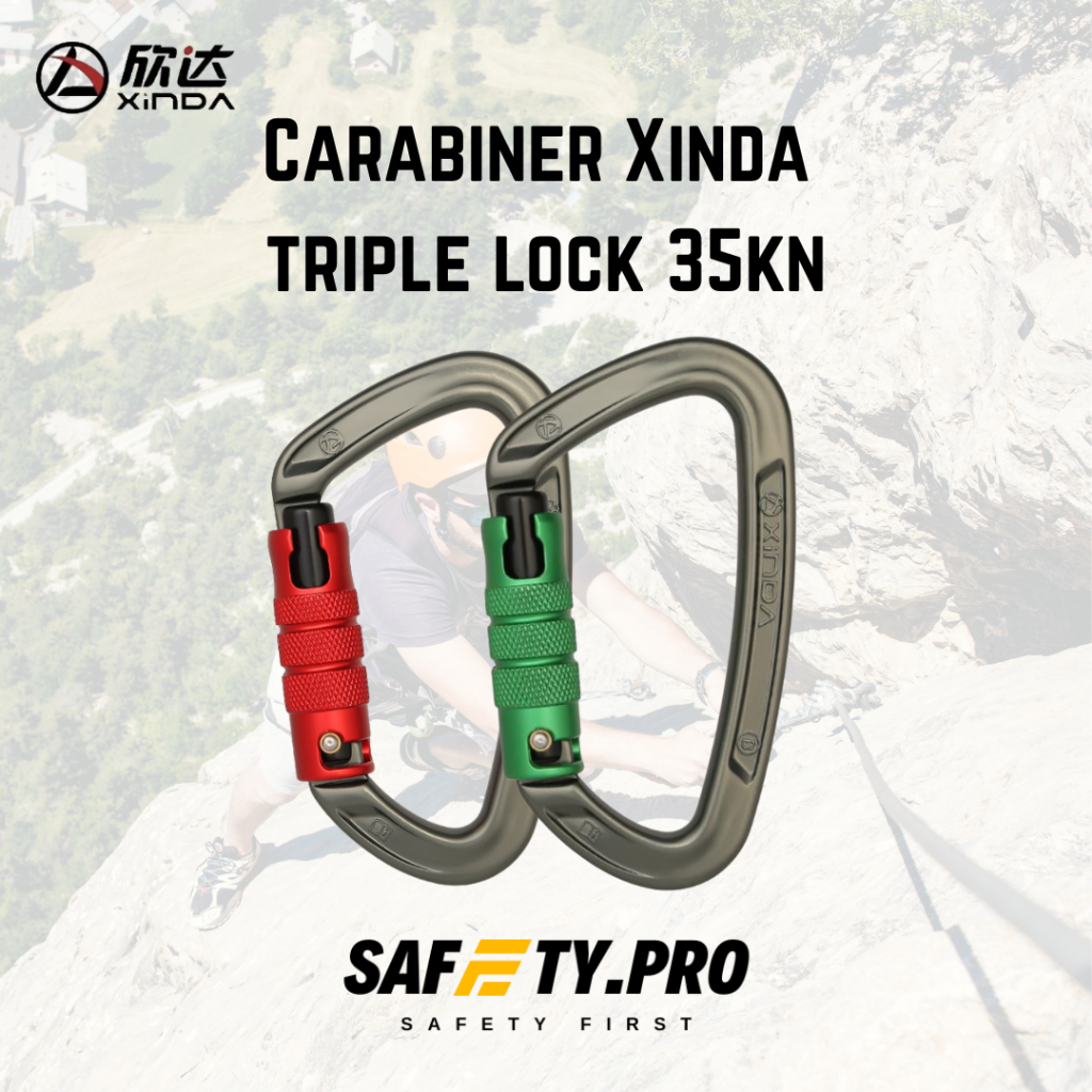 Carabiner Xinda triple lock 35kn
