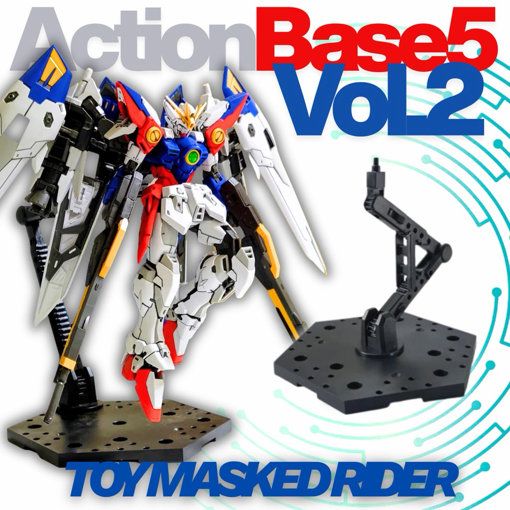 ฐานตั้ง ACTION BASE 5 V2  สำหรับ MGSD MG 1/100 RG HG EG 1/144 มีสี ดำ ขาว ใส เทา งานจีนเหมือนมาก
