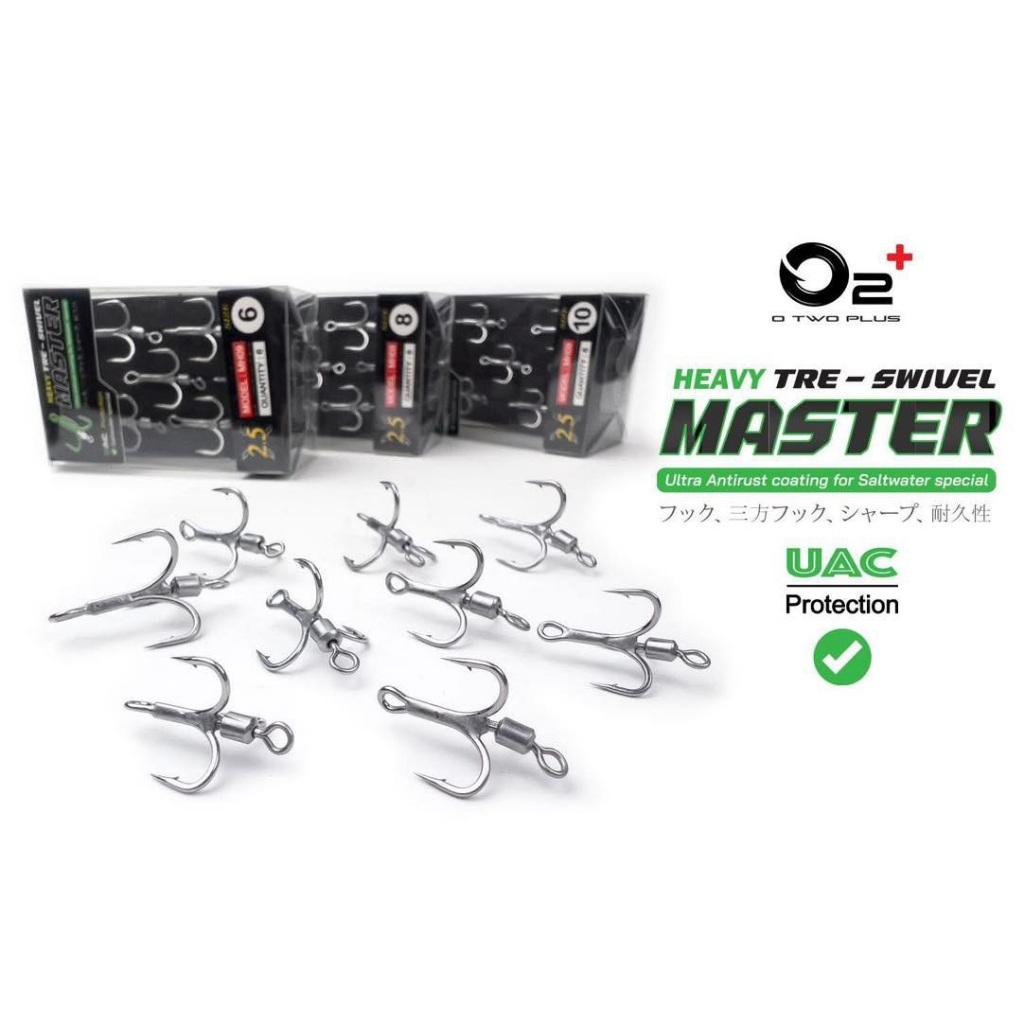 O2+ Heavy Treble Hook MASTER รุ่น HEAVY TRE-SWIVEL