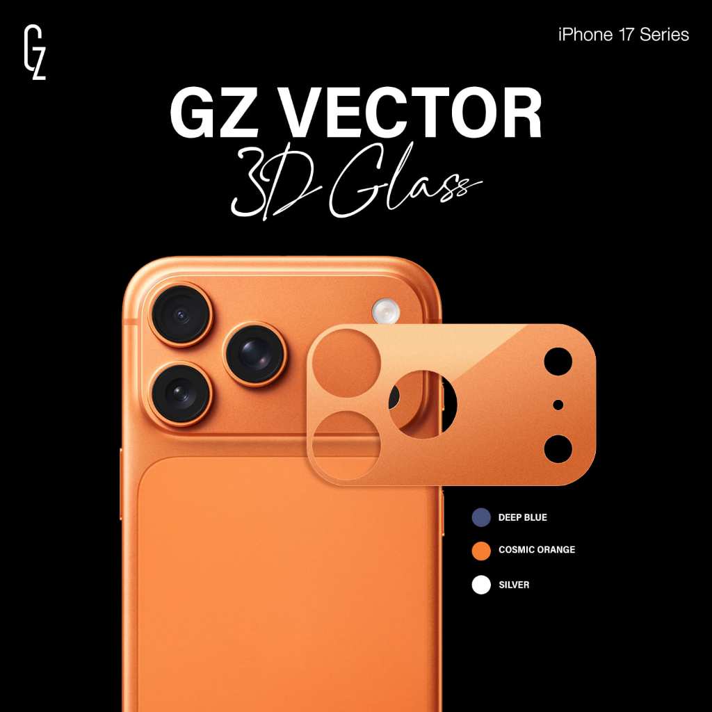 GZ Vector 3D Glass สำหรับ iPhone 17 Pro / 17 Promax