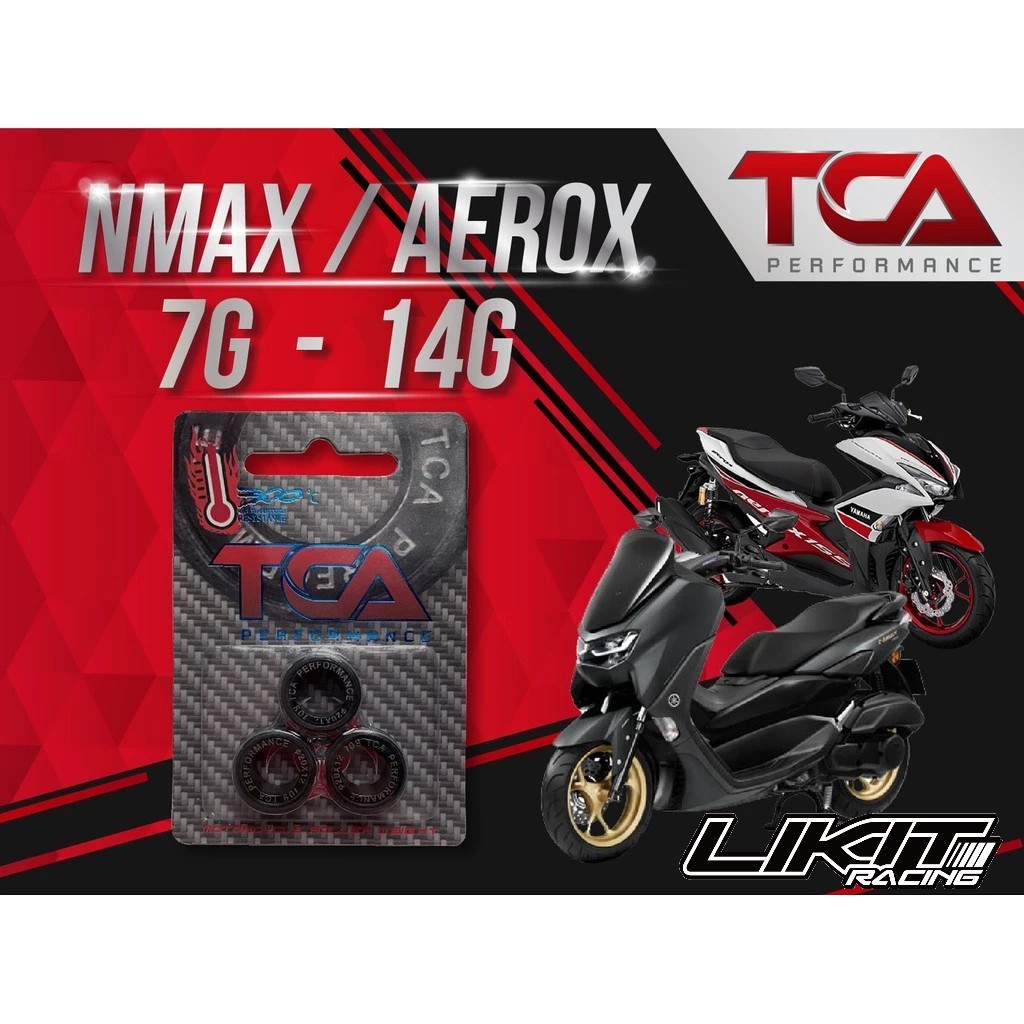 เม็ดแต่ง TCA Performance ตุ้มน้ำหนัก AEROX / NMAX เม็ดเงียบ (แพ็ค 3 เม็ด)