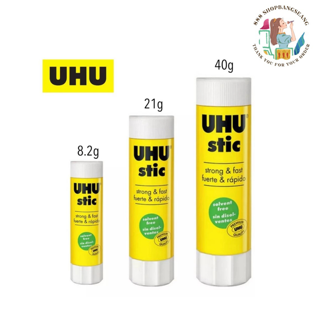 UHU Stick กาวแท่ง กาวยู้ฮูสติ๊ก สีขาว