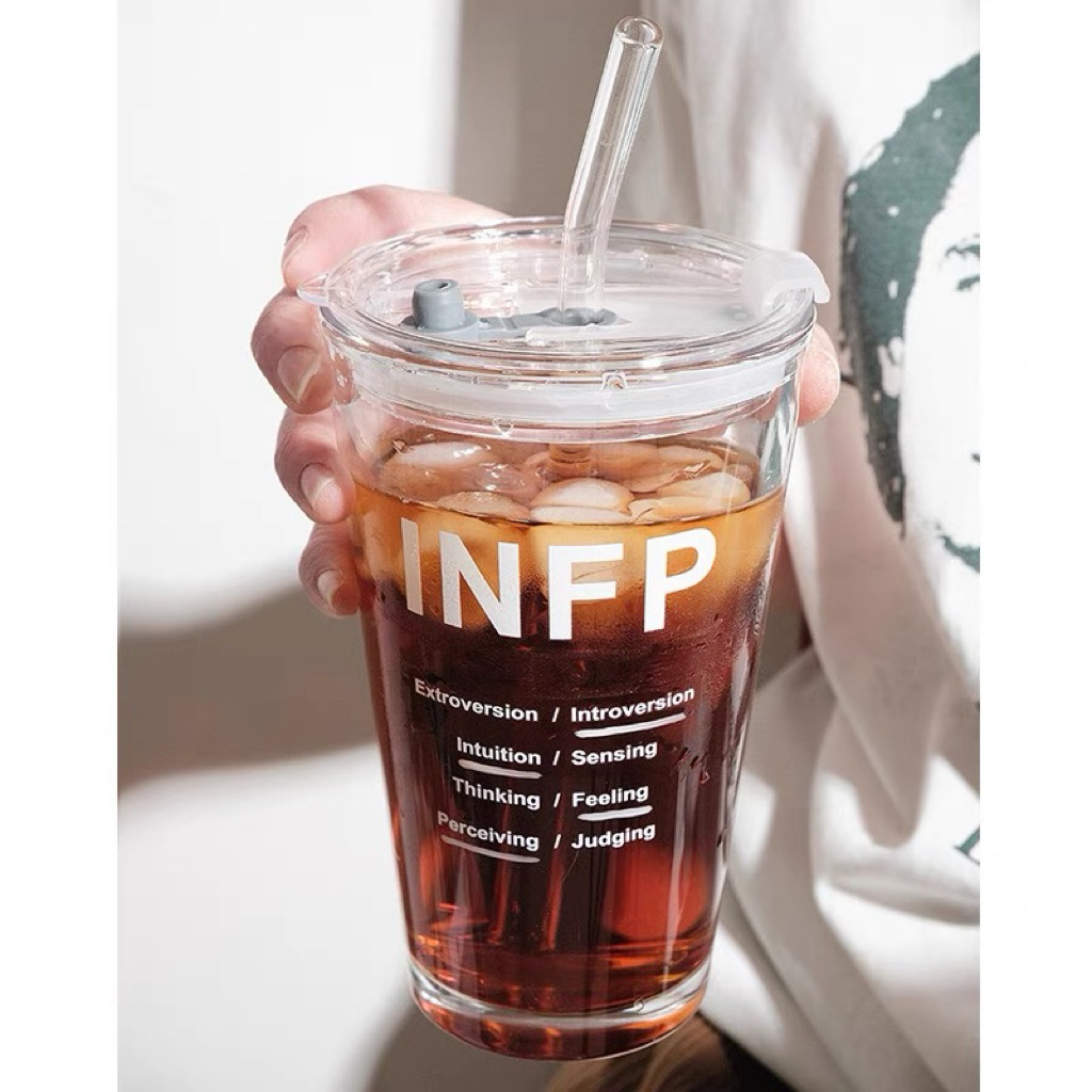 🥤pre-order แก้วน้ำ MBTI ฟรี!!!หลอด+ฝาปิด