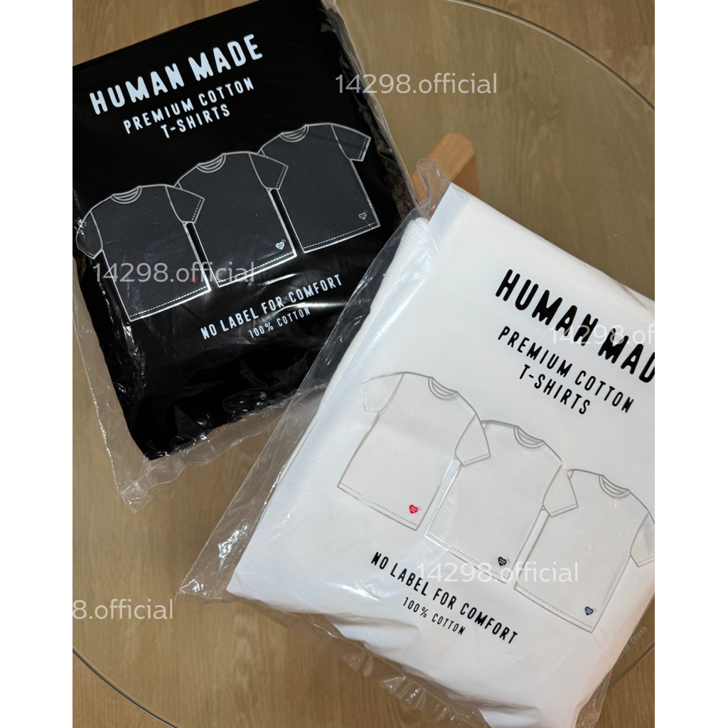 ‼️พร้อมส่ง‼️ HUMAN MADE 3-PACK T-SHIRT SET