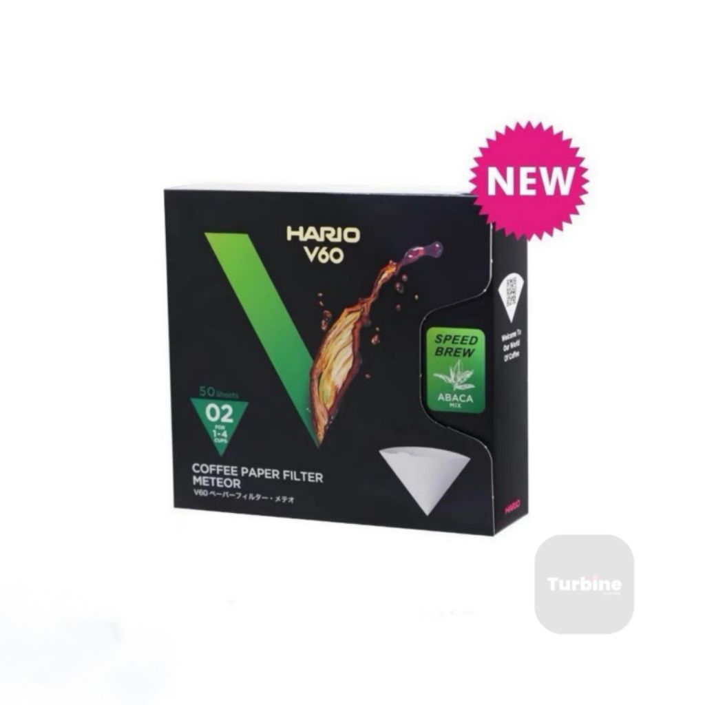 HARIO V60 COFFEE PAPER FILTER METEOR 02 จำนวน 50 แผ่น กระดาษกรองกาแฟ