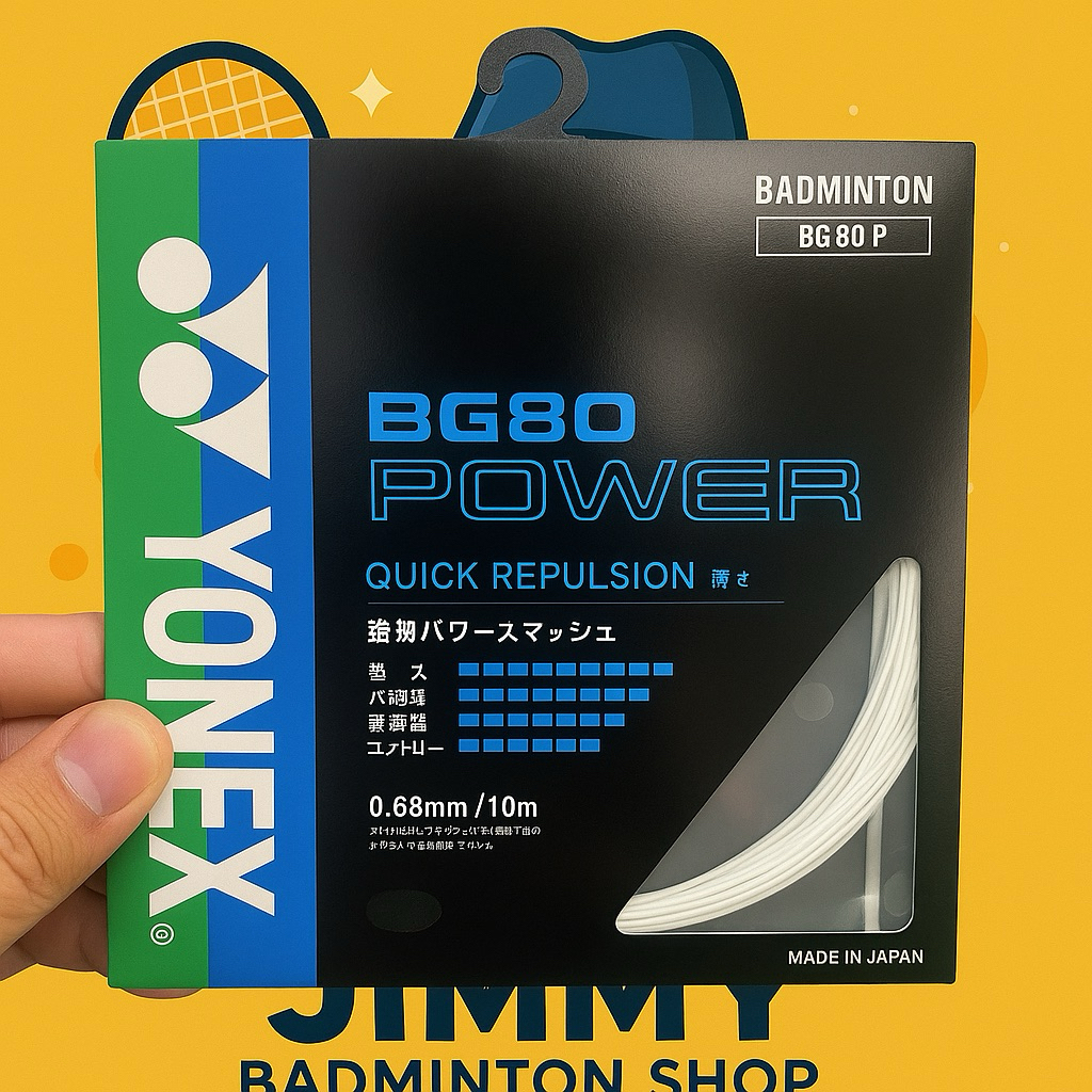 BG80 POWER Japan YONEX เอ็นไม้แบดมินตัน ขนมาจากญี่ปุ่น