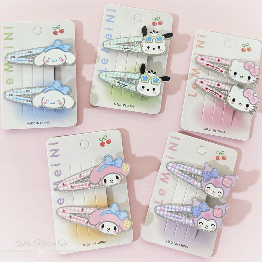 กิ๊บติดผม ซาริโอ้ คิตตี้ มายเมโลดี้ คุโรมิ ชินนาม่อน กิ๊บหนีบปากเป็ด พร้อมส่ง สินค้าถ่ายจากงานจริง