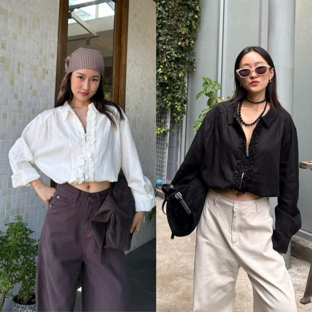 104 knockknock - RUFFLE SHIRT