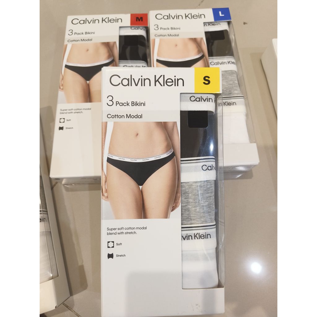 กางเกงใน Calvin Klein  pack bikini contton modal