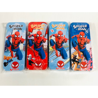 กล่องดินสอเหล็ก2ชั้น พิมพ์ลาย แพค 12 ใบ