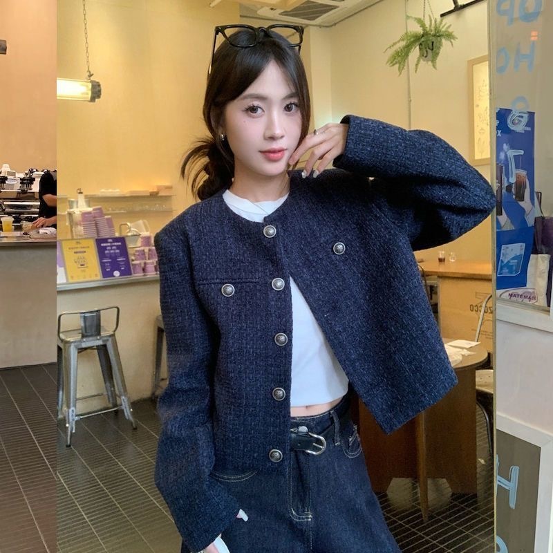 [Sheing office]🌟พร้อมส่งจากกทม🌟เสื้อแจ็คเก็ตแขนยาวผู้หญิงสไตล์ย้อนยุค เสื้อแจ็คเก็ตสั้นอเนกประสงค์สำหรับเดินทาง รูปที่ 7
