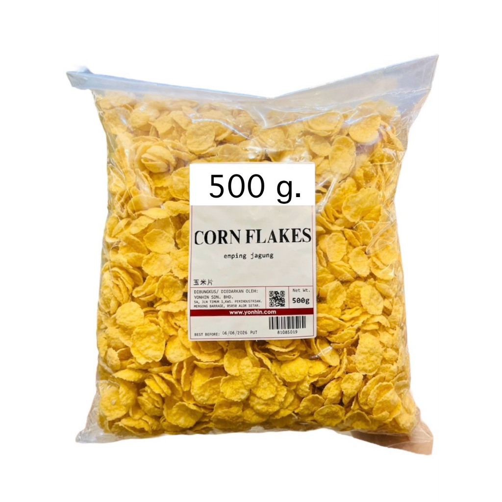 คอนแฟล็ก ซีเรียล con flakes แบ่งขาย 250 กรัม และ 500 กรัม