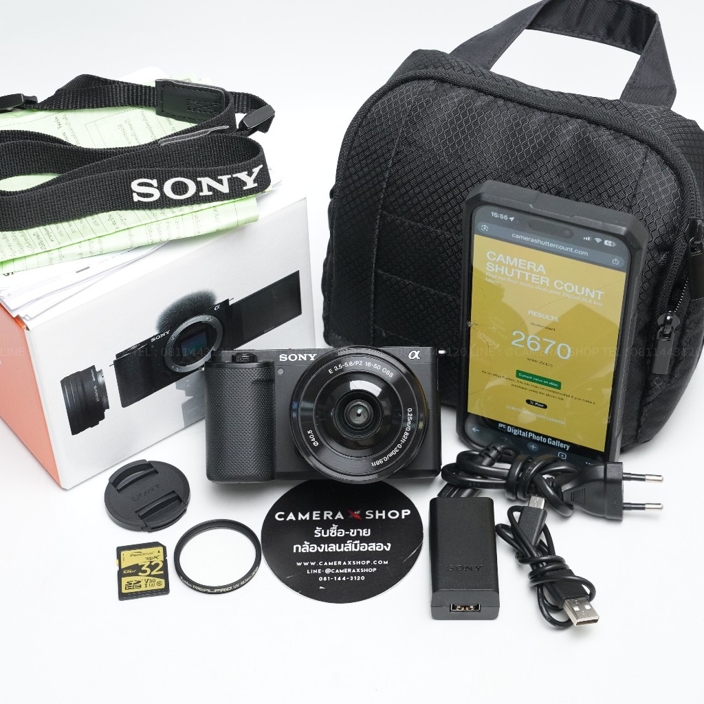Sony ZV-E10 ชัตเตอร์ 2,6xx ประกันถึง 21-7-2026
