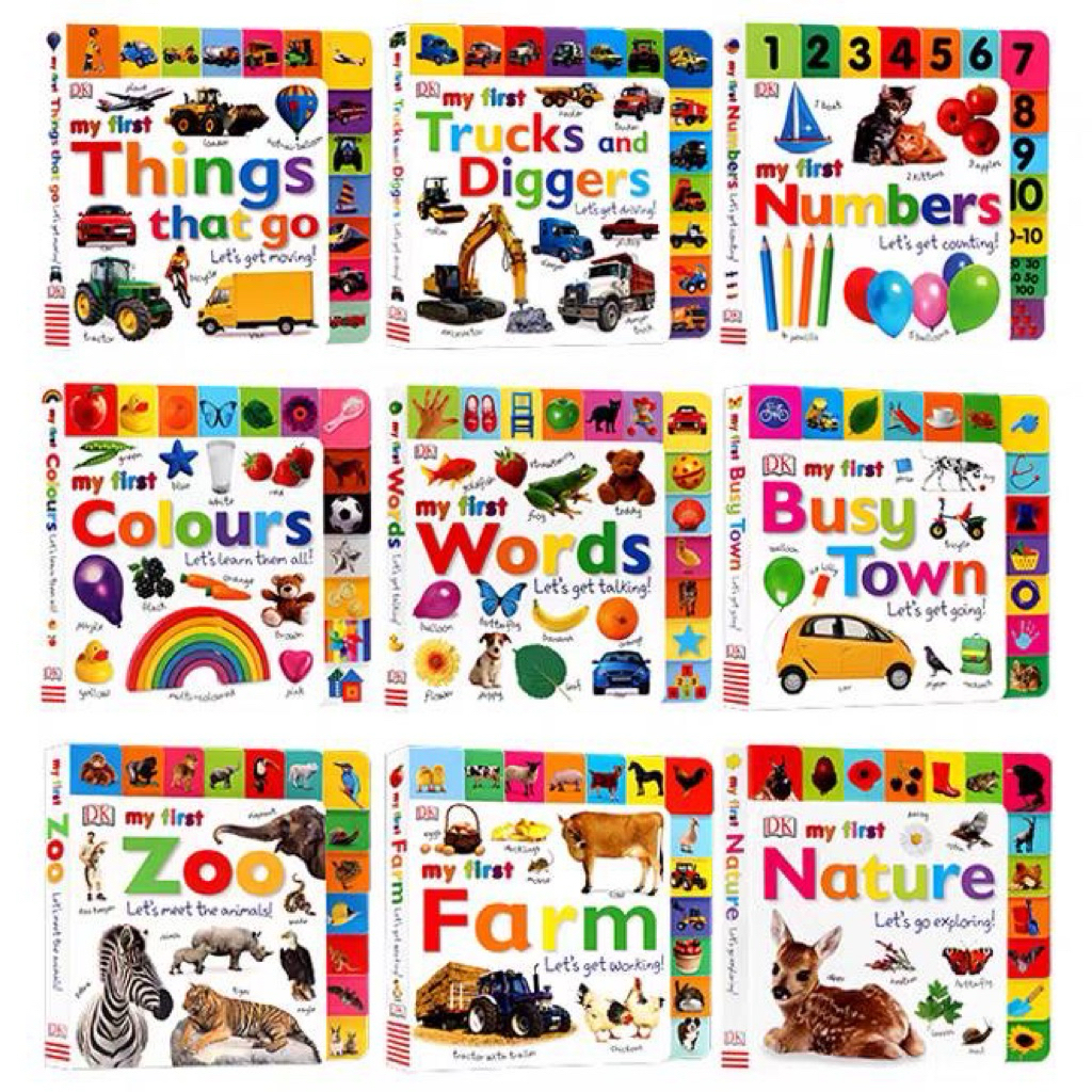 หนังสือคำศัพท์ หนังสือวัยเริ่มต้นฝึกอ่าน วัย2-5ขวบ My first word board book for kids Age 2-5