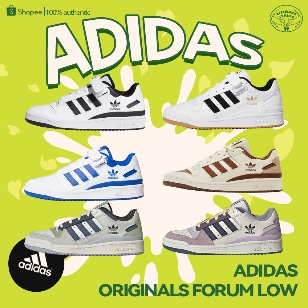 【สินค้าแท้ส่งทันที】adidas originals FORUM Low รองเท้าผ้าใบ Unisex FY7757/FY7756/id6263
