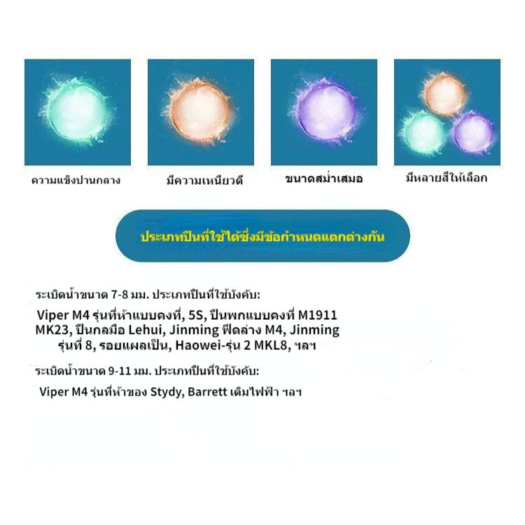 ของเล่นเด็กลูกปัดดูดซับฟองบรรจุขวด เส้นผ่านศูนย์กลางหลังเกิดฟอง 7-8 มม. สีต่างๆ ของเล่นกลางแจ้งสำหรับเด็กหญิงและเด็กชาย - รูปที่ 4