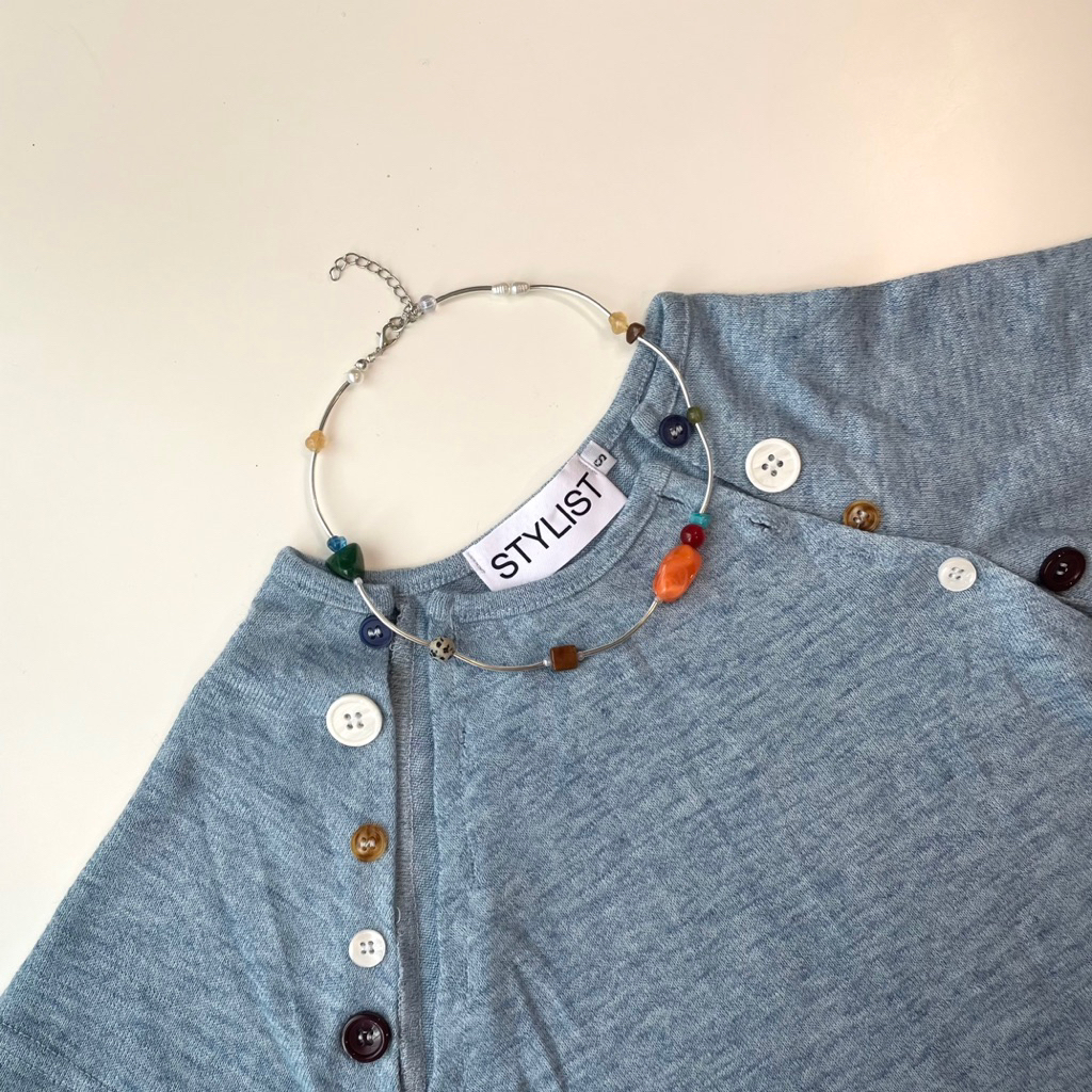 Callmeninety-พร้อมส่ง(สินค้าใหม่5ม.ค.)Vivid necklace🦞🫧🪄|สร้อยคอลูกปัด