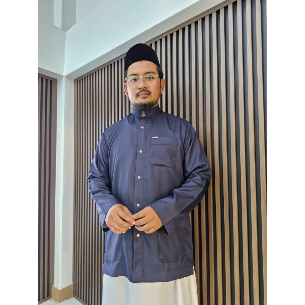 เสื้อซาฟารีรุ่นพรีเมี่ยมผ้าพัลม่าแขนปล่อย