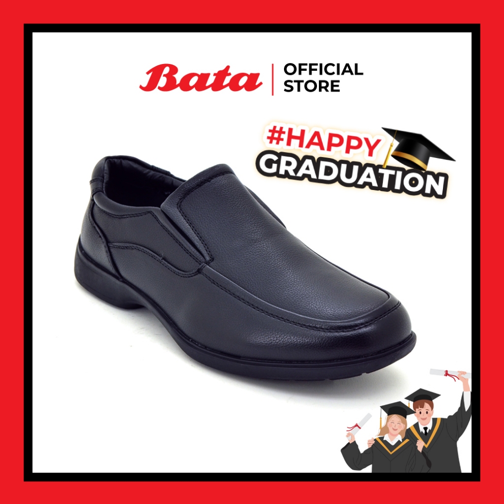 *Best Seller* Bata COMFIT MEN'S DRESS รองเท้าลำลองชาย แบบสวม สีดำ รหัส 8516531