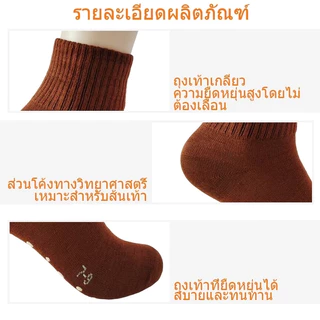 ถุงเท้าโรงเรียน สีน้ำตาล ผ้าฝ้ายแท้100% แพ็ค12คู่ นุ่มระบายอากาศ กันลื่น ทนทาน ส่งภายใน24ชม.
