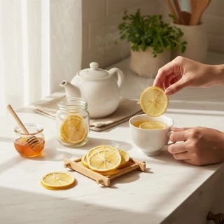 🍋 เลมอนอบแห้ง เลม่อนฝาน 🍋 ขนาด 50 กรัม 🍋 บรรจุถุงซิป 🍋 Dried Lemon 🍋