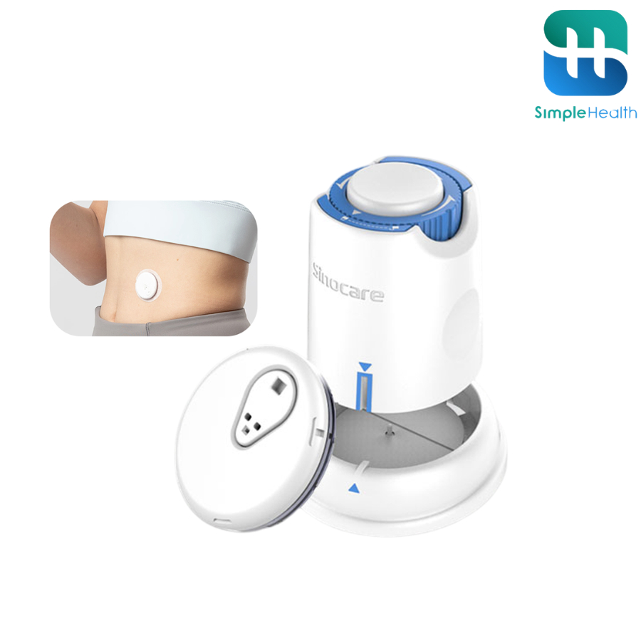Simple Health เครื่องวัดน้ำตาลในเลือด ชุดวัดระดับน้ำตาล Blood Glucose Monitoring แบบต่อเนื่อง ตรวจได้ 15 วัน