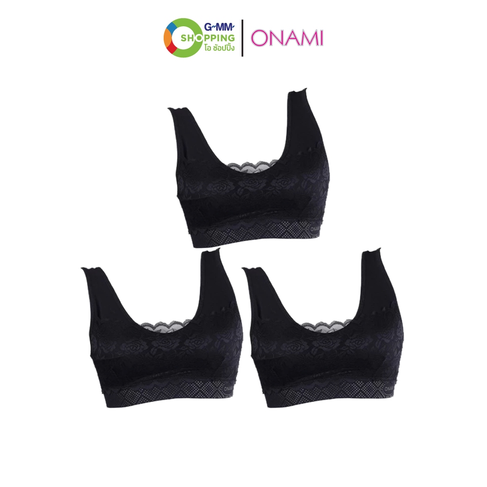 ONAMI โอนามิ บราลูกไม้ เซต 3 ตัว #201578