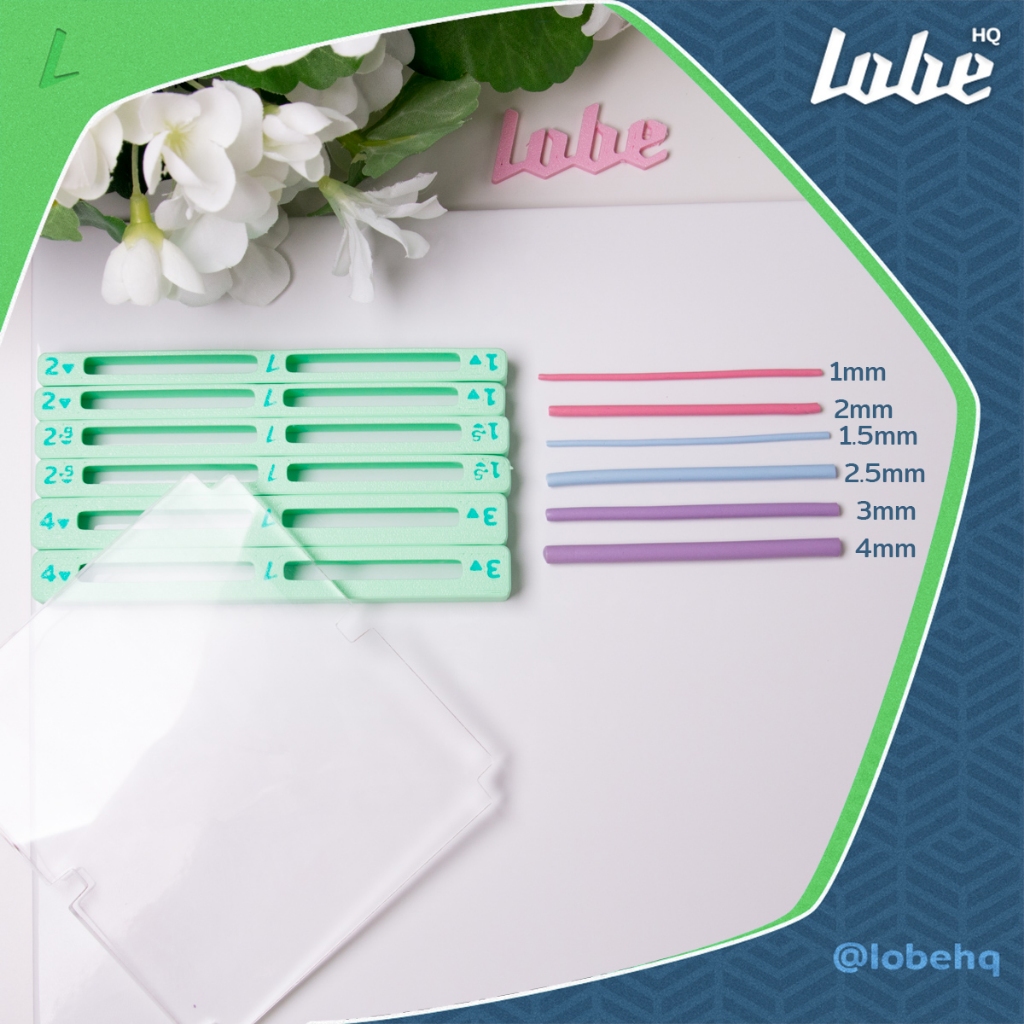 Lobehq Acrylic Clay Rolling Plate Guides/ แผ่นอะคริลิคครึงดินให้ได้ระดับตามที่กำหนด
