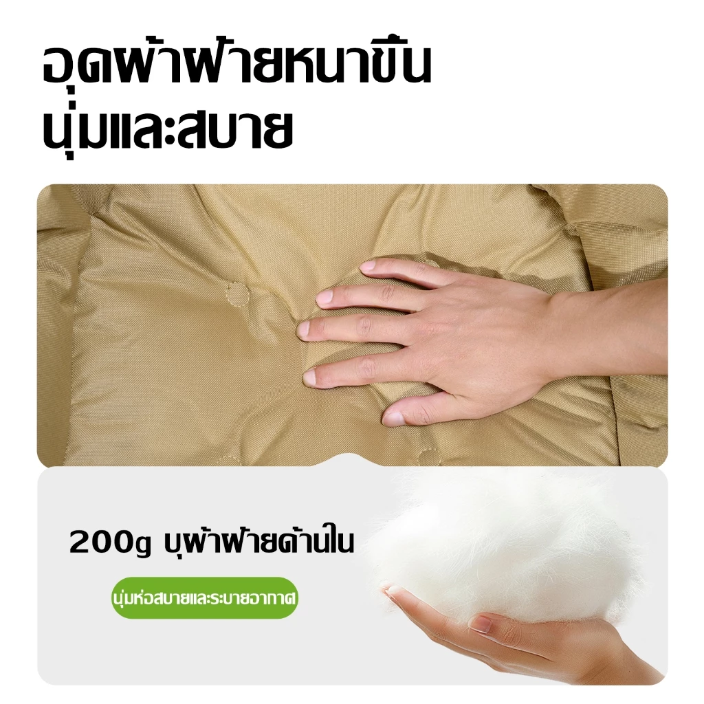 เก้าอี้แคมป์ปิ้งผ้าฝ้ายอวกาศ พับได้ หลังสูง 95 ซม. thumbnail 9