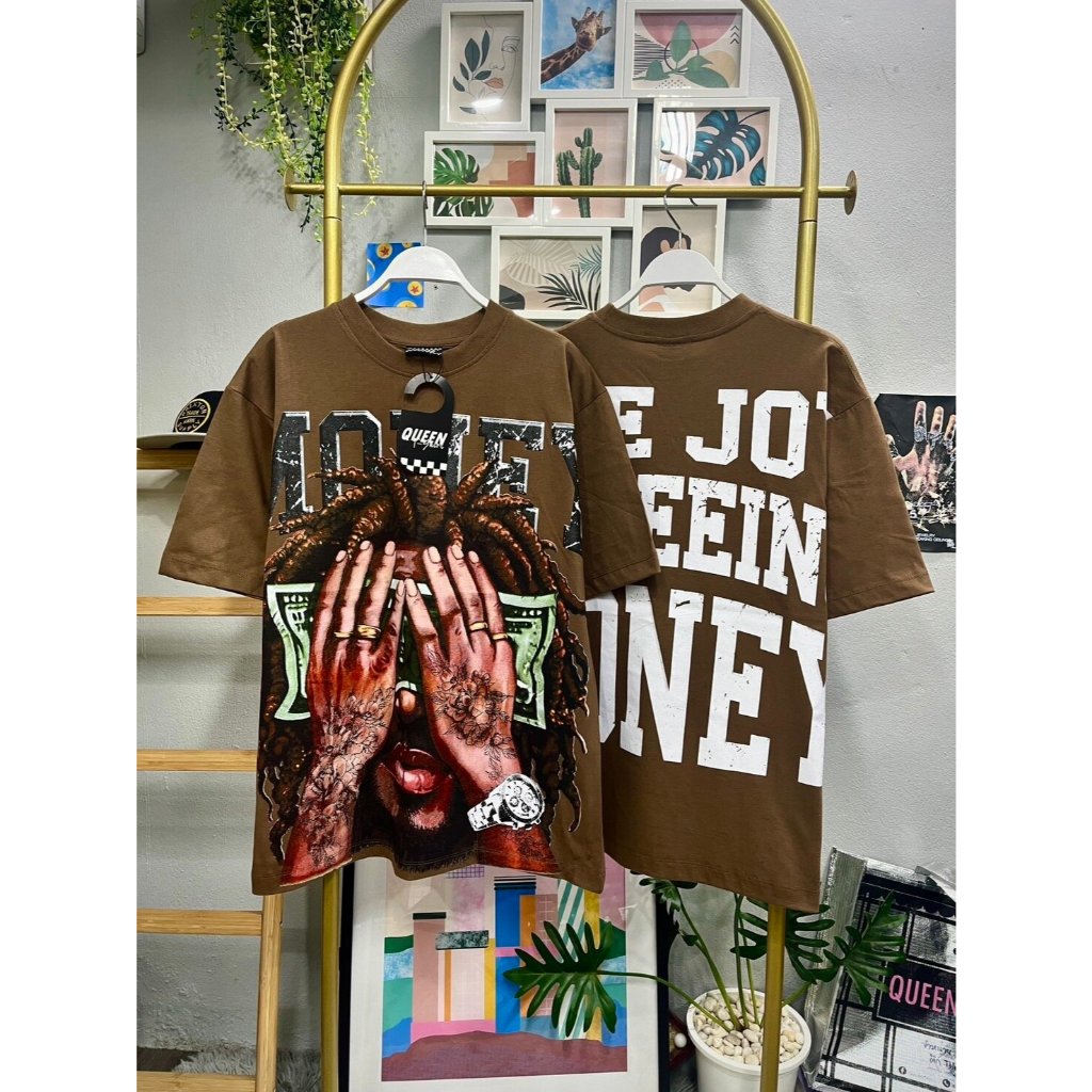 เสื้อคอกลม คอตตอนโอเวอร์ไซส์ Cotton #0049  ผ้านุ่ม สกรีนลายกราฟิก