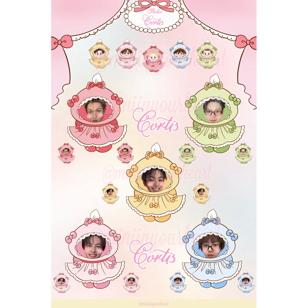 (พร้อมส่ง) sticker cortis a7 | สติกเกอร์ cortis ขนาด a7 🎨🪽