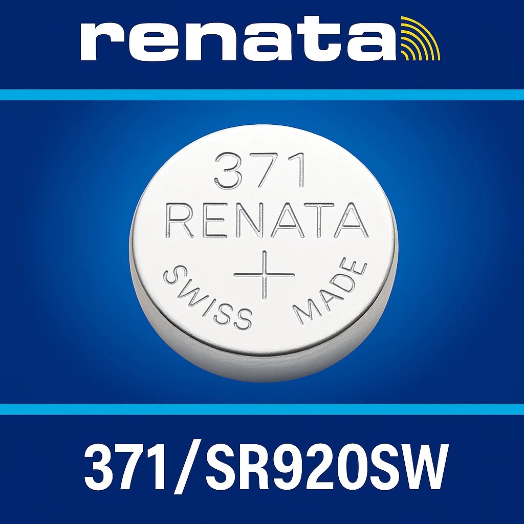 ถ่านาฬิกา 𝗥𝗘𝗡𝗔𝗧𝗔 371 / SR920SW ถ่านรีนาต้าจากสวิส by Swatch Group 0% mecury Watches Battery 1.55V